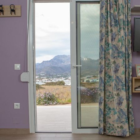 Studio Athena With Panoramic View Of Makrygialos Pilalímata Eksteriør billede
