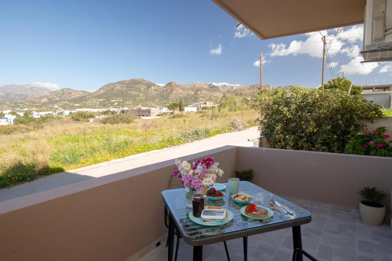 Studio Athena With Panoramic View Of Makrygialos Lejlighed Pilalímata Eksteriør billede